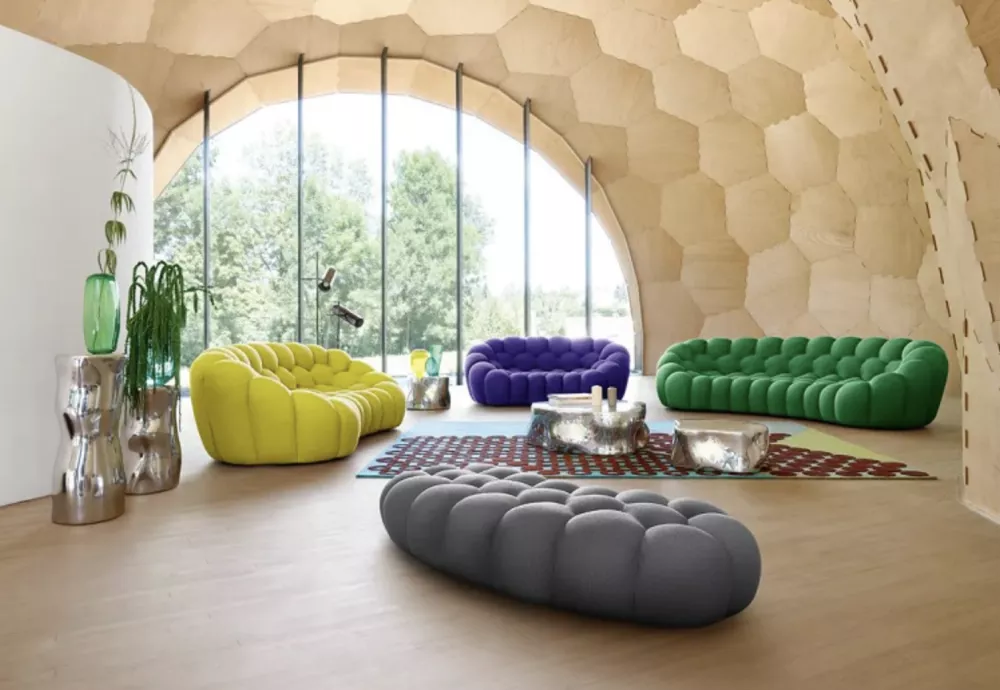 modern curved bubble sofa